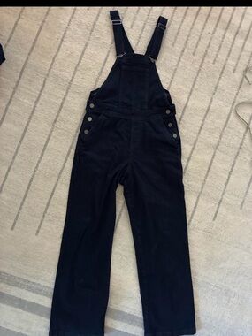 Universal Standard Dark Denim Overalls with Front Pocket